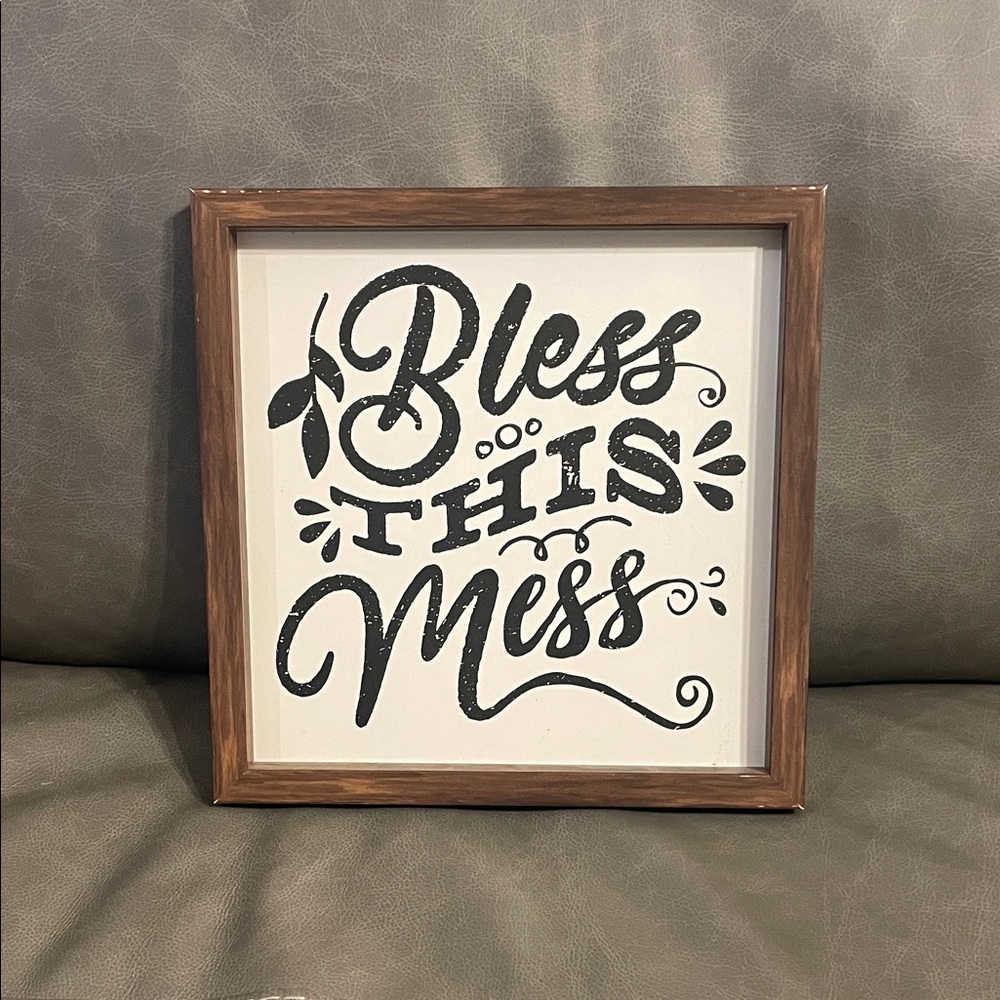Bless This Mess Framed Wall Art